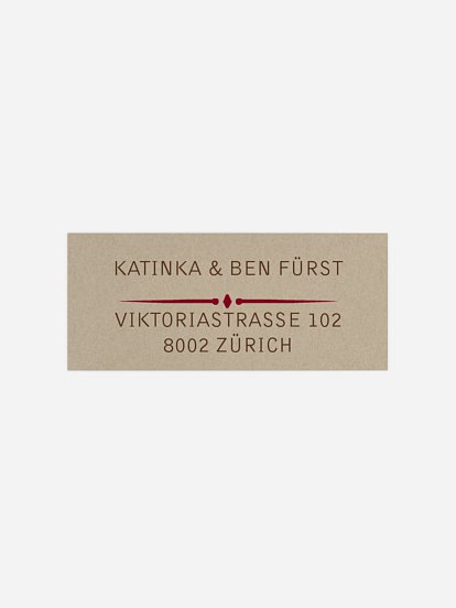 Absenderaufkleber Weihnachten Rustic Love