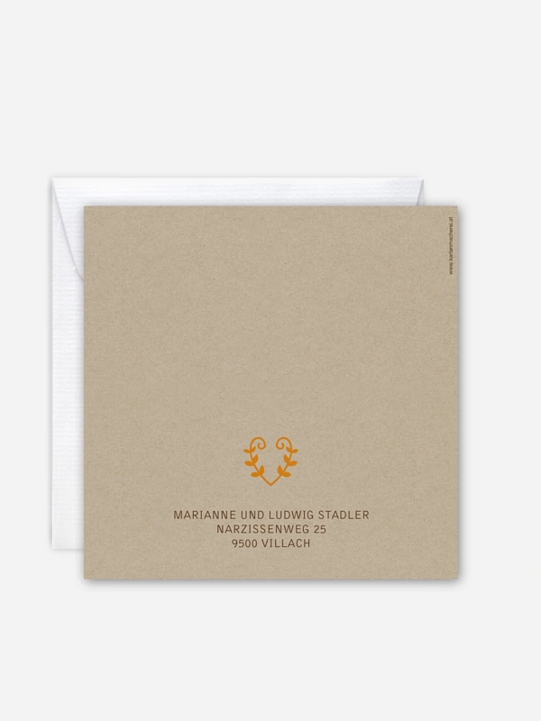 Einladung zur Goldenen Hochzeit Rustic Love