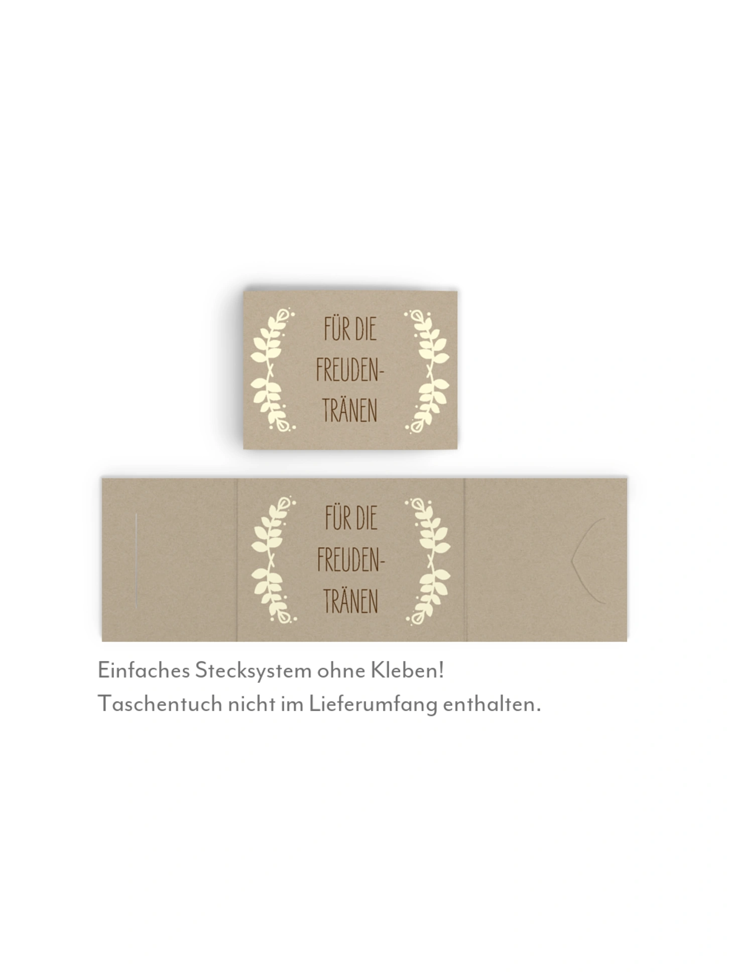 Freudentränen-Taschentücher Rustic Love