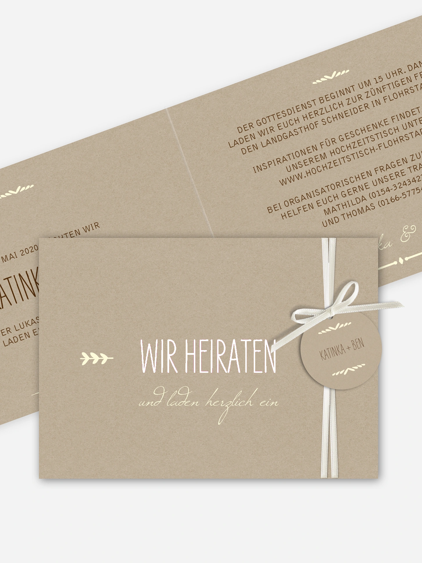 Hochzeitseinladung Rustic Love