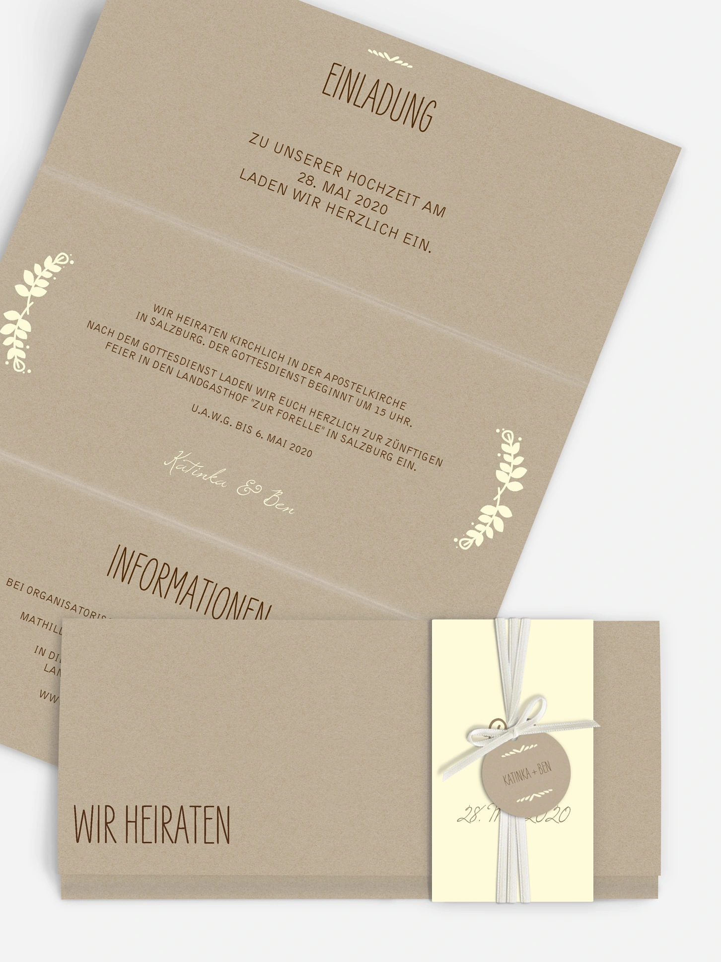 Hochzeitseinladung Rustic Love