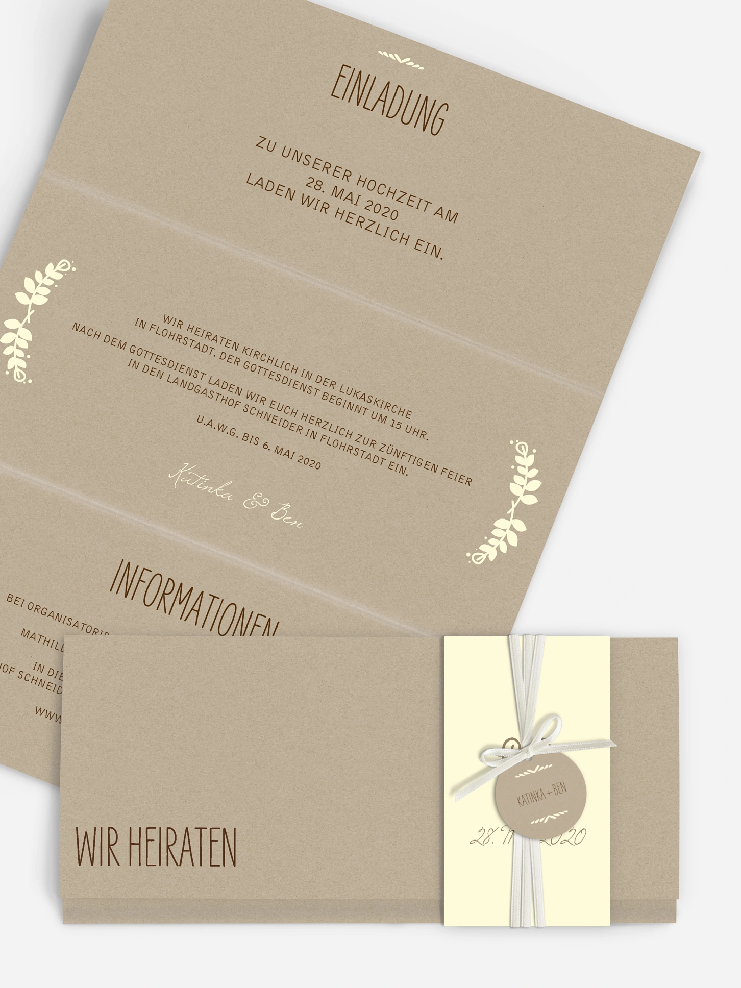 Hochzeitseinladung Rustic Love