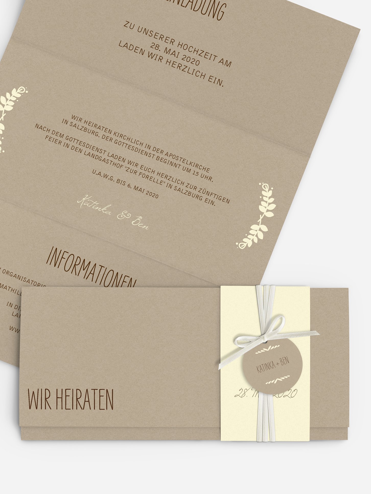 Hochzeitseinladung Rustic Love