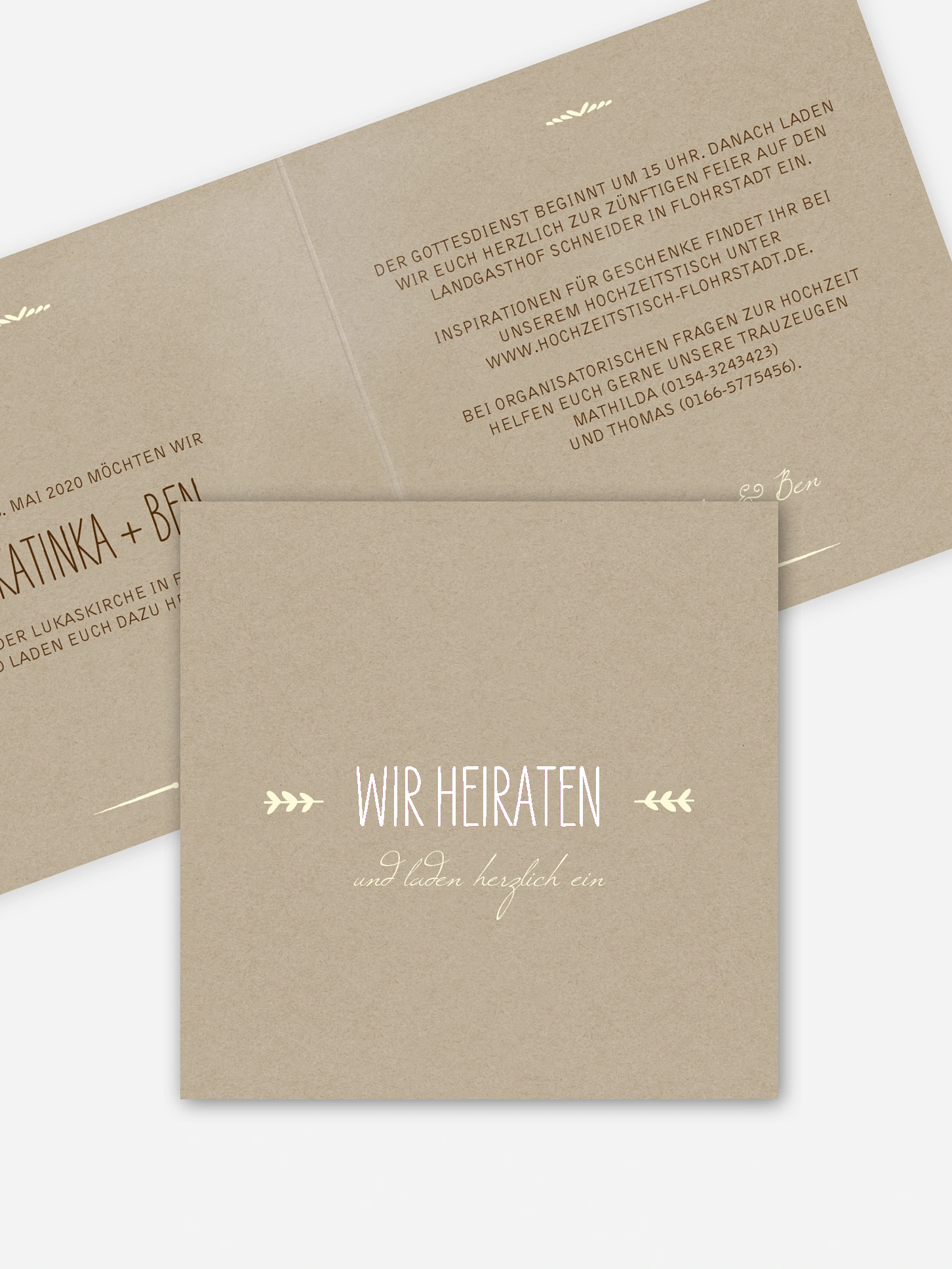 Hochzeitseinladung Rustic Love