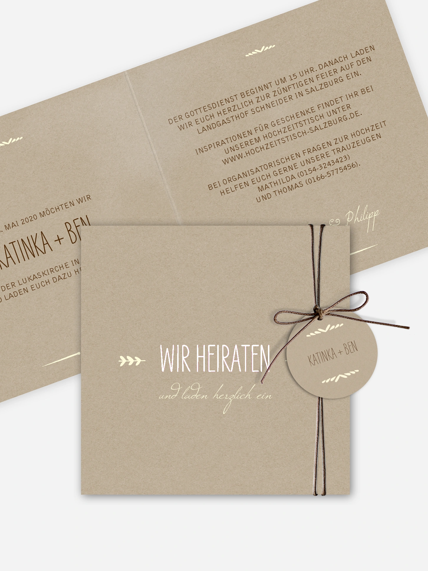 Hochzeitseinladung Rustic Love