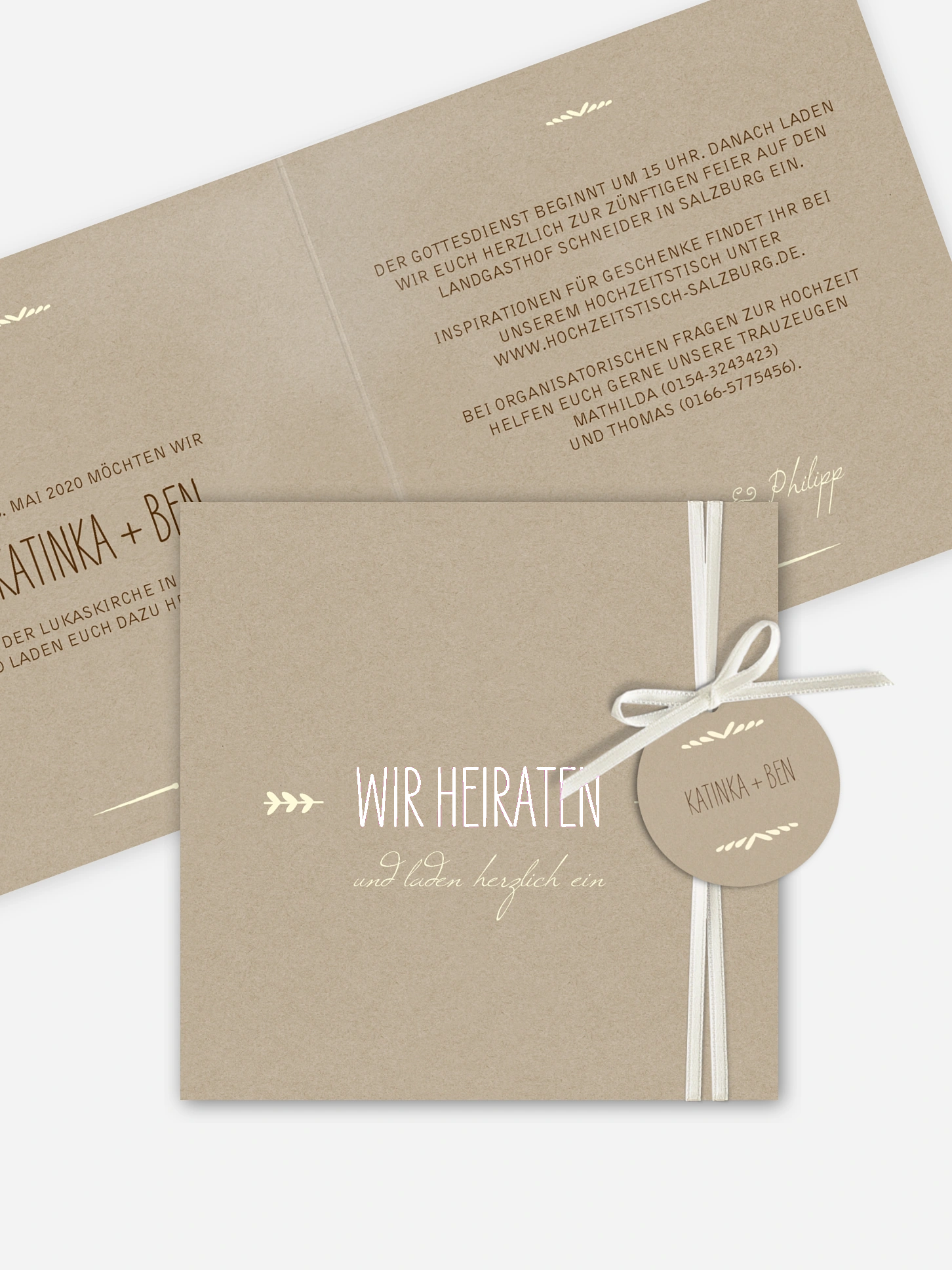 Hochzeitseinladung Rustic Love