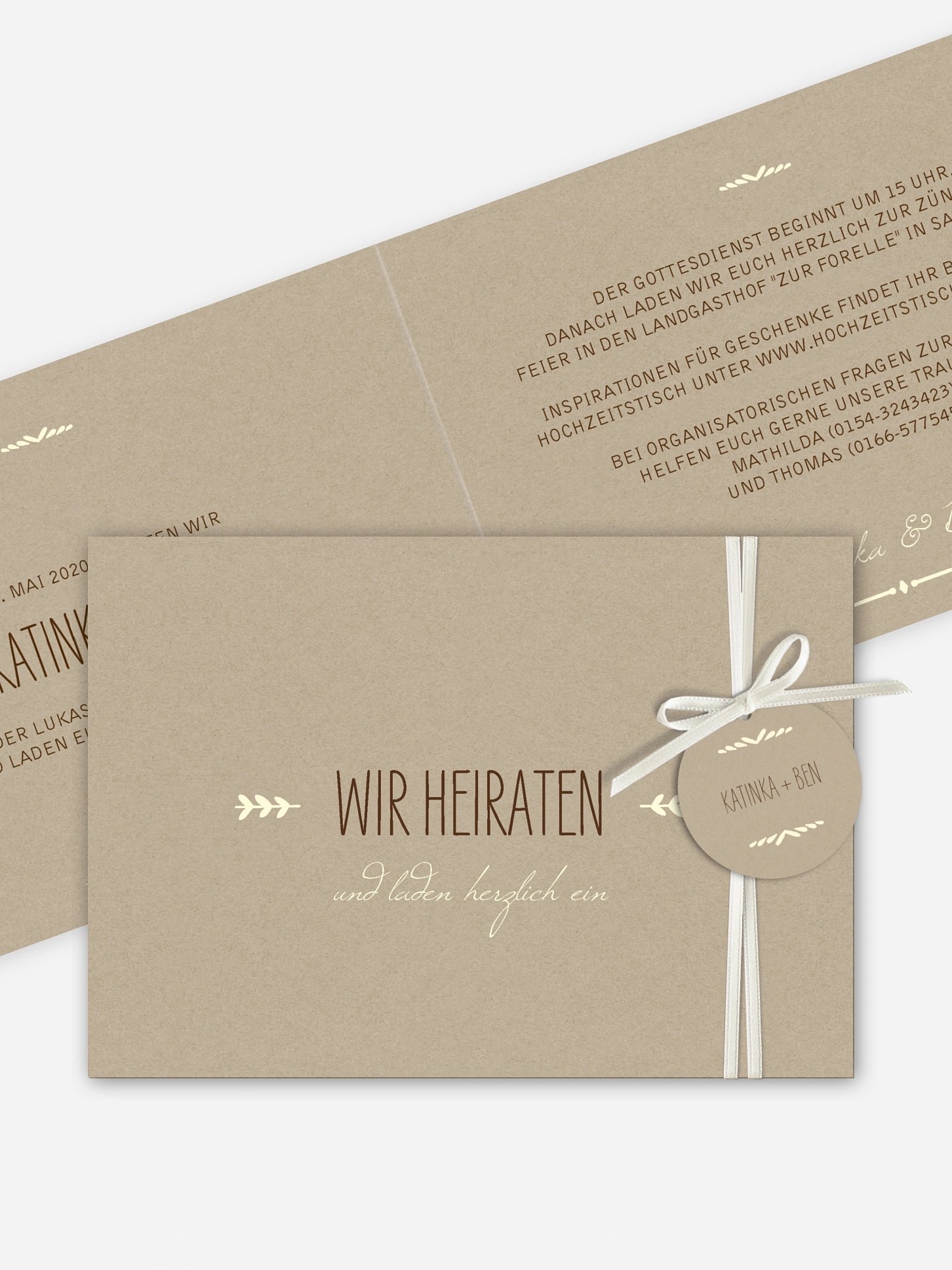 Hochzeitseinladung Rustic Love