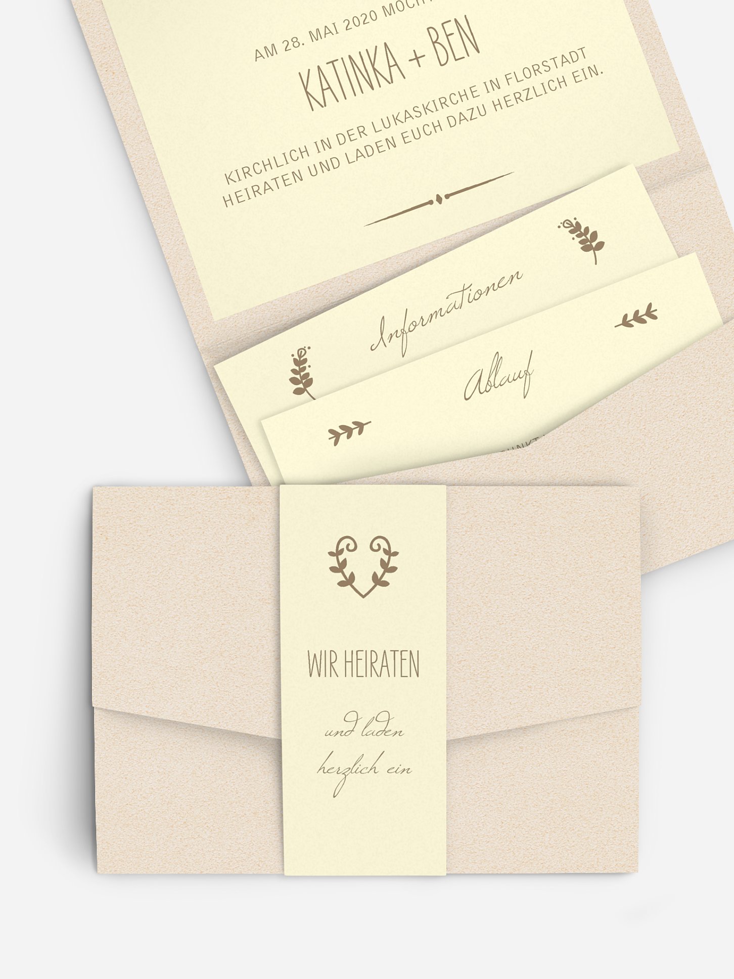 Hochzeitseinladung Rustic Love