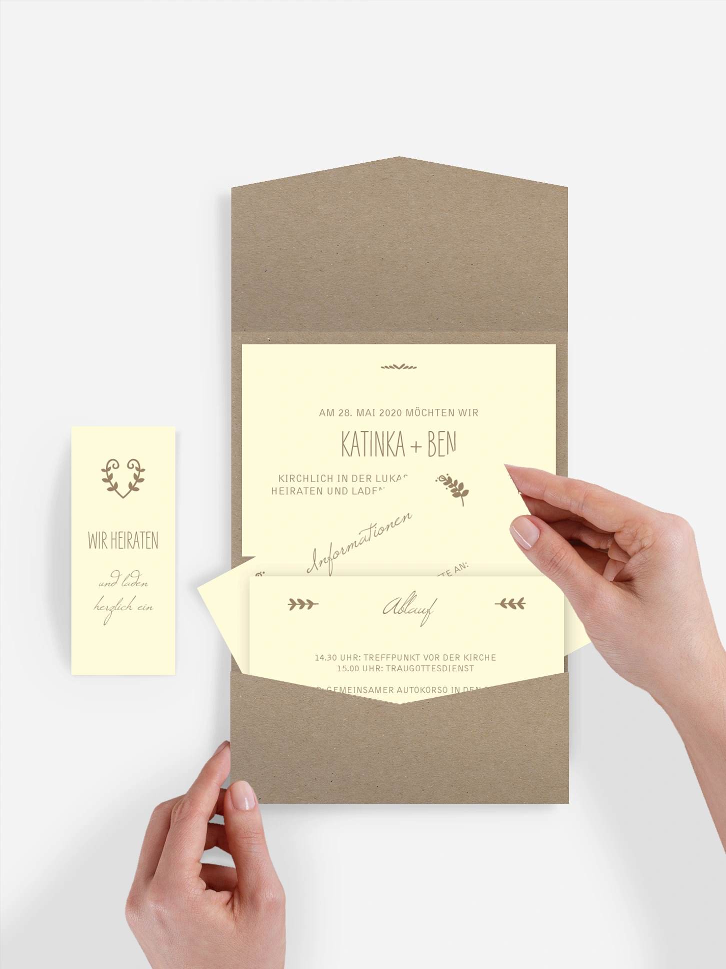 Hochzeitseinladung Rustic Love