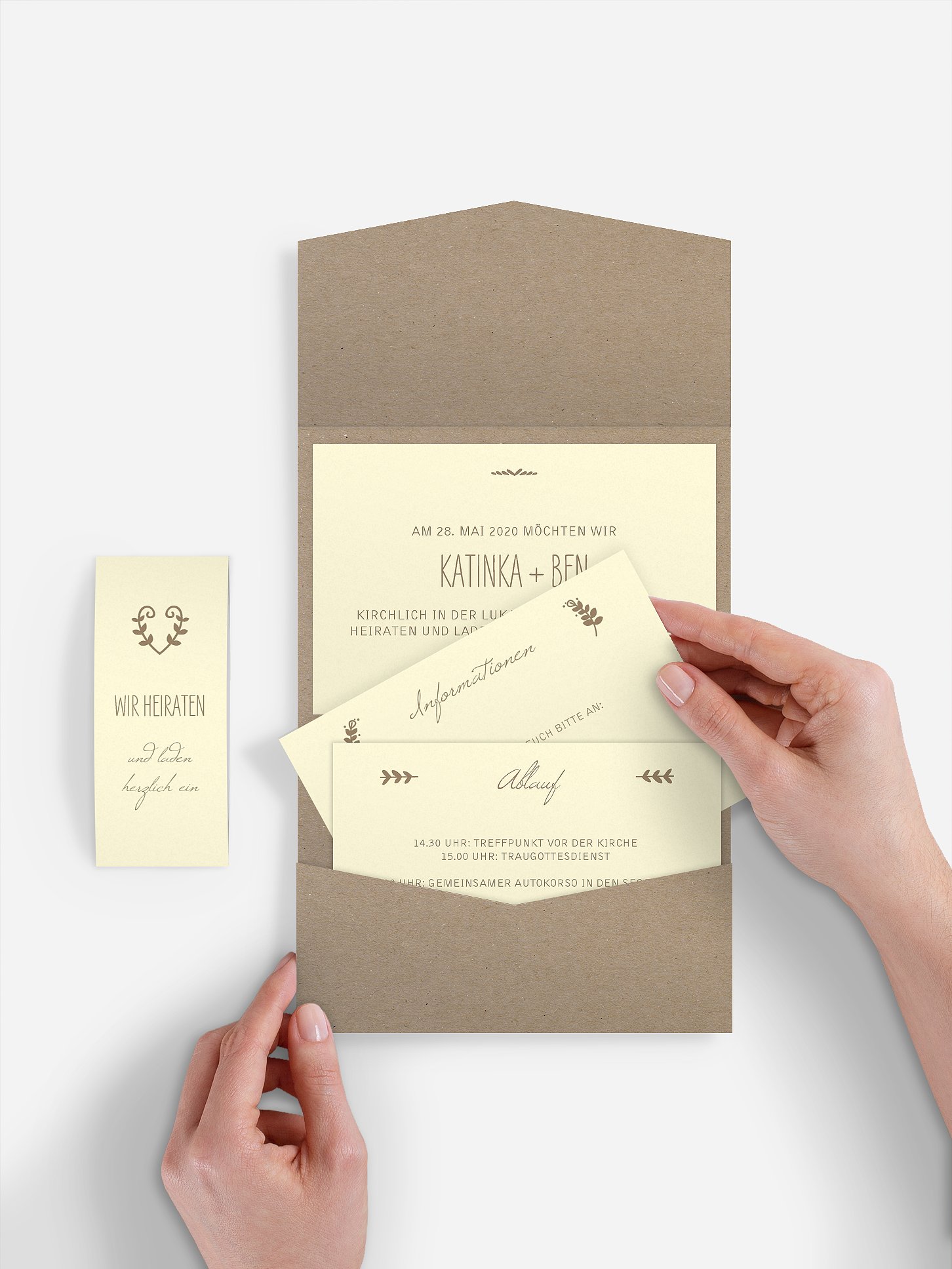 Hochzeitseinladung Rustic Love