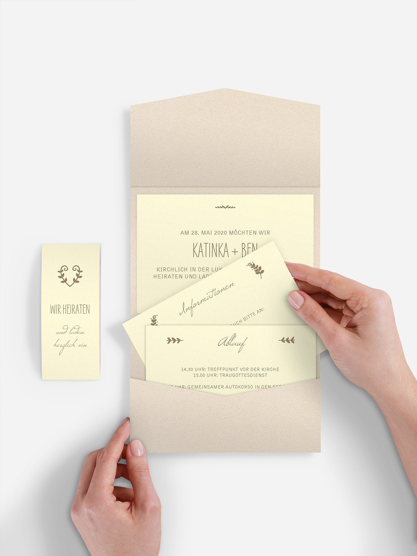 Hochzeitseinladung Rustic Love