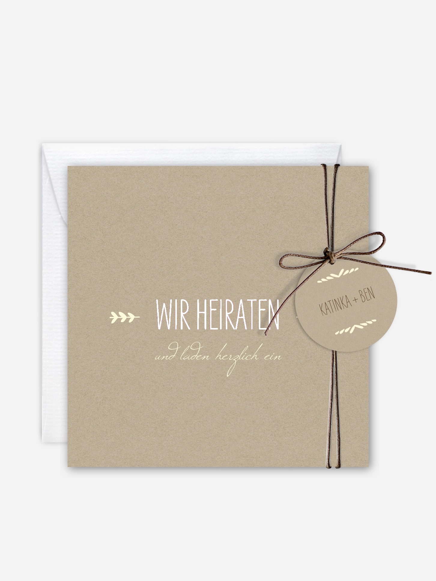 Hochzeitseinladung Rustic Love