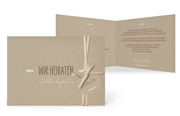 Hochzeitseinladungen drucken: Einladungskarten zur Hochzeit