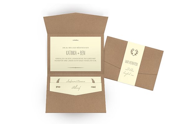 Hochzeitseinladung Rustic Love