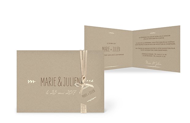 Faire-part mariage Rustic Love