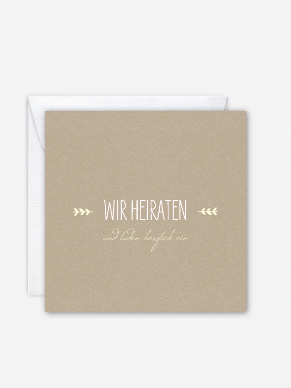 Hochzeitseinladung Rustic Love