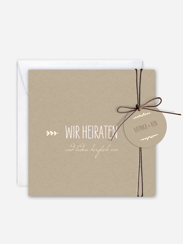 Hochzeitseinladung Rustic Love