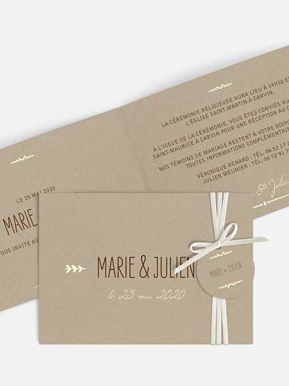 Faire-part mariage Rustic Love
