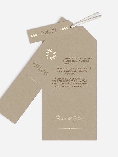 Faire-part mariage Rustic Love