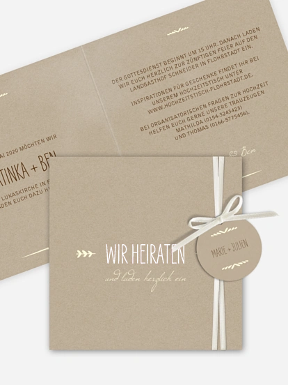 Faire-part mariage Rustic Love