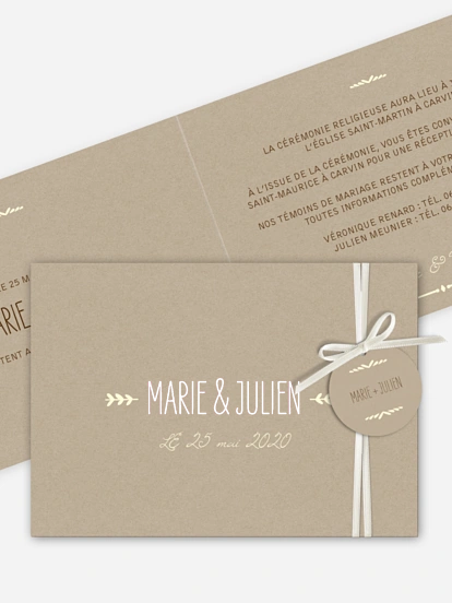 Faire-part mariage Rustic Love
