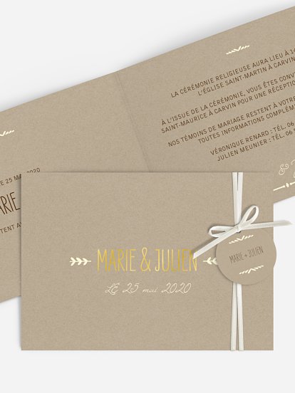 Faire-part mariage Rustic Love