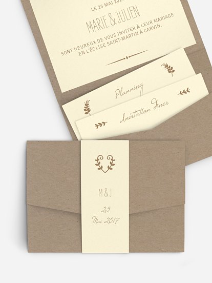 Faire-part mariage Rustic Love