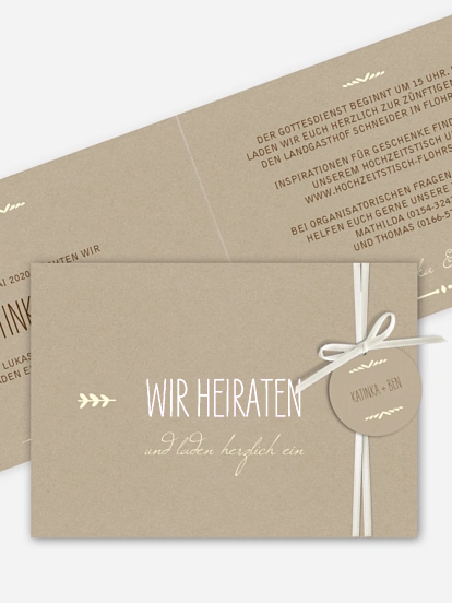 Hochzeitseinladung Rustic Love