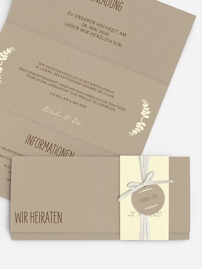 Hochzeitseinladung Rustic Love