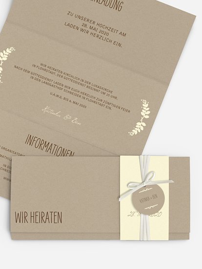 Hochzeitseinladung Rustic Love