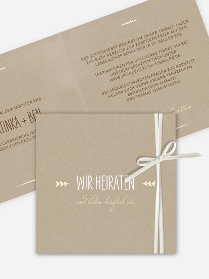 Hochzeitseinladung Rustic Love