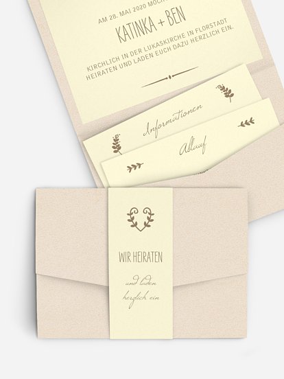 Hochzeitseinladung Rustic Love