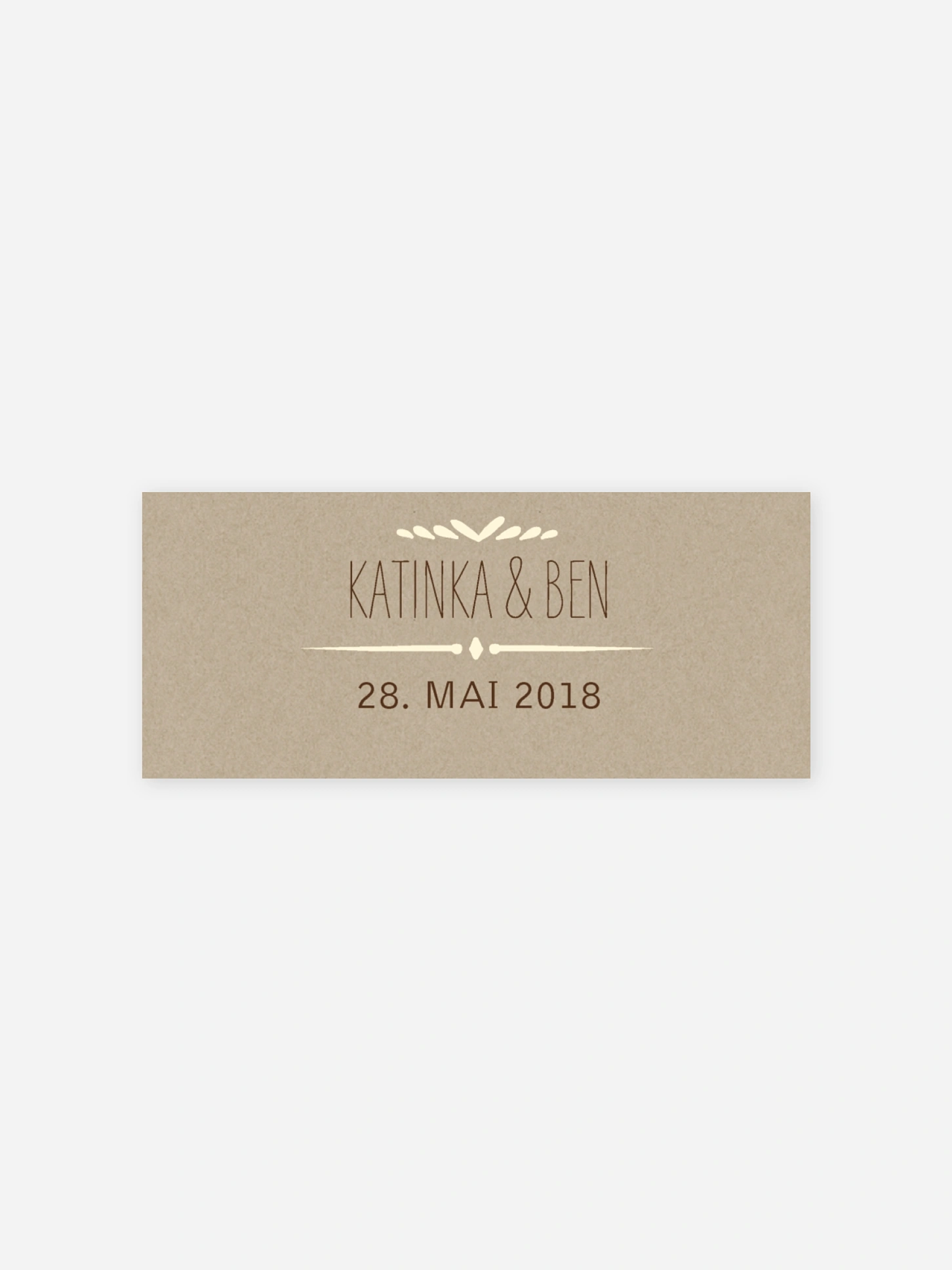 Geschenkaufkleber Hochzeit Rustic Love