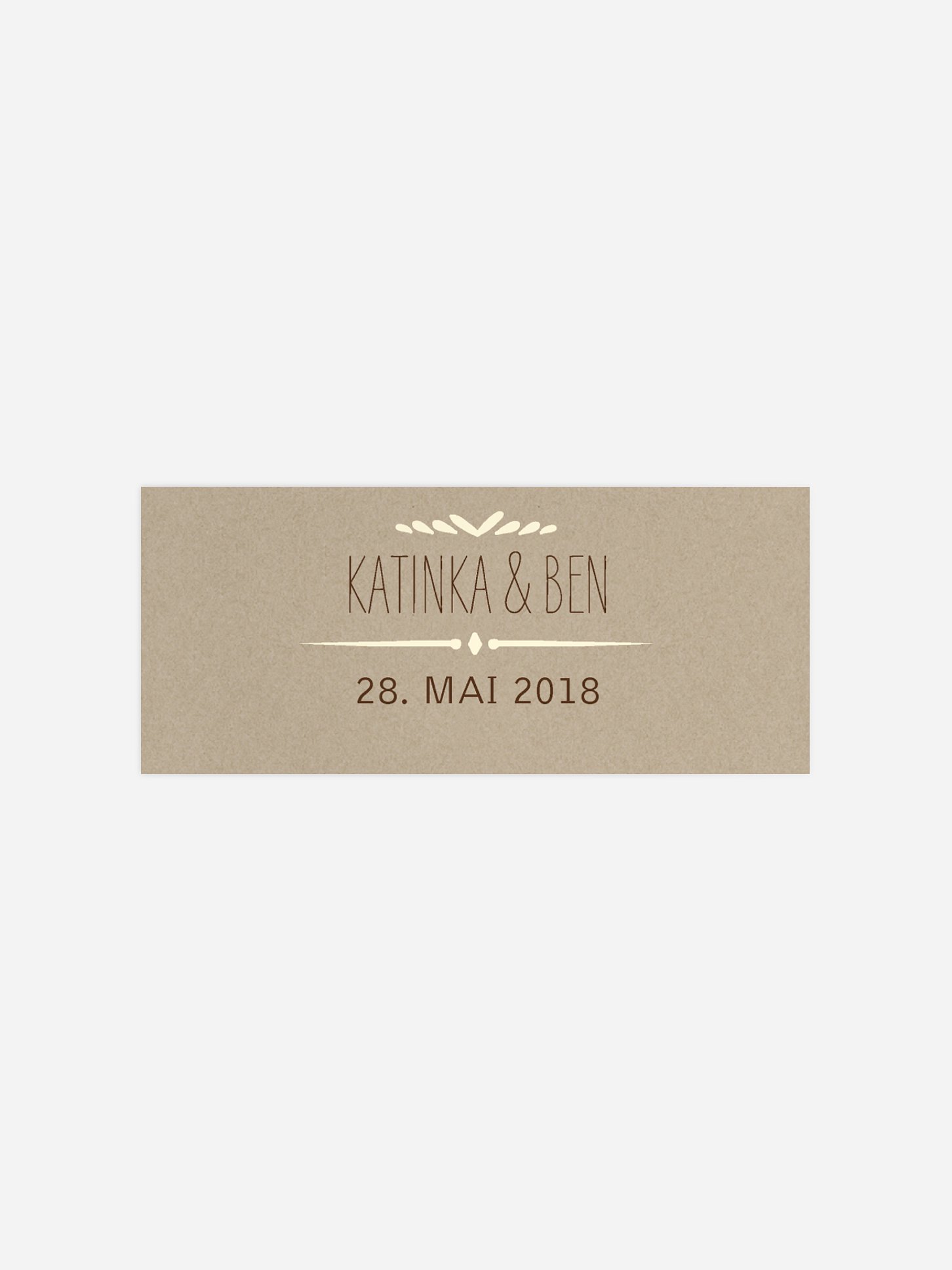 Geschenkaufkleber Hochzeit Rustic Love
