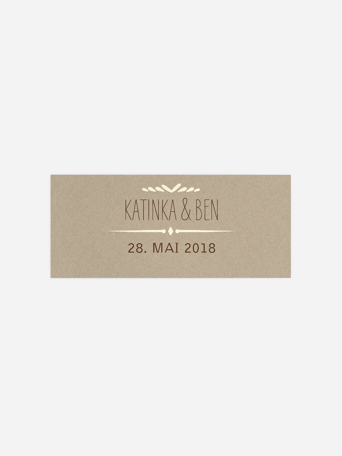 Geschenkaufkleber Hochzeit Rustic Love