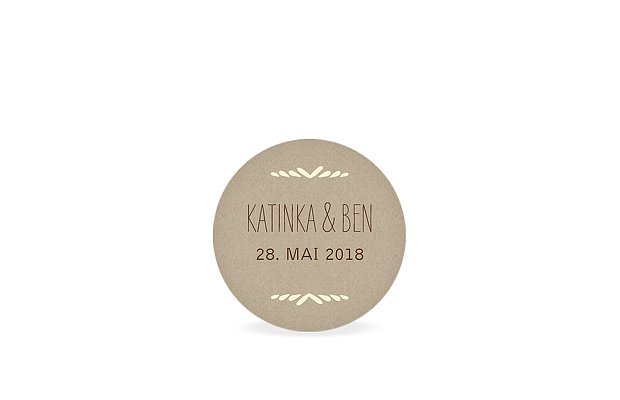 Geschenkaufkleber Hochzeit Rustic Love