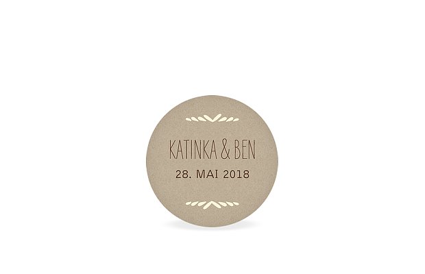 Geschenkaufkleber Hochzeit Rustic Love
