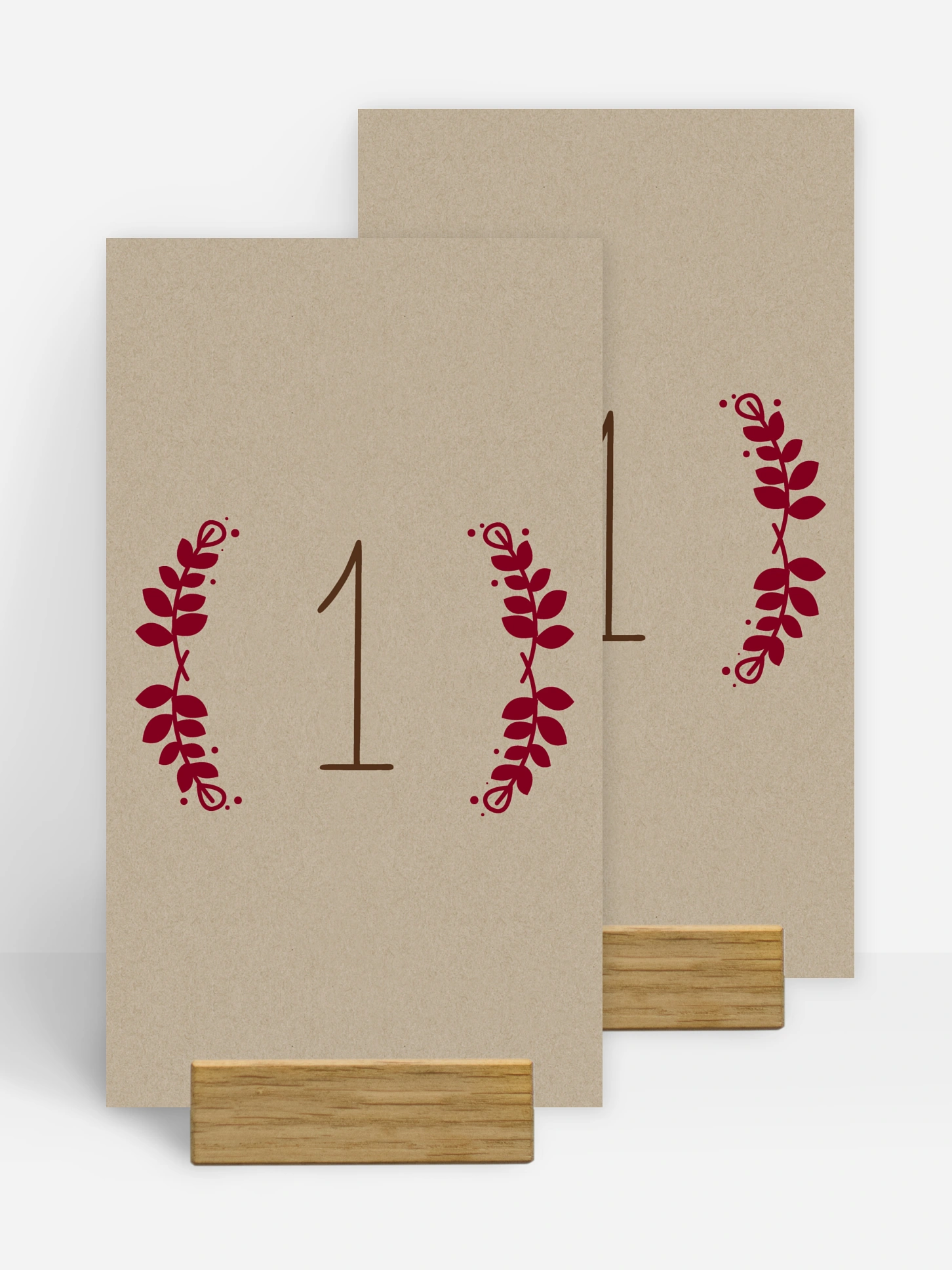 Tischnummer Rustic Love