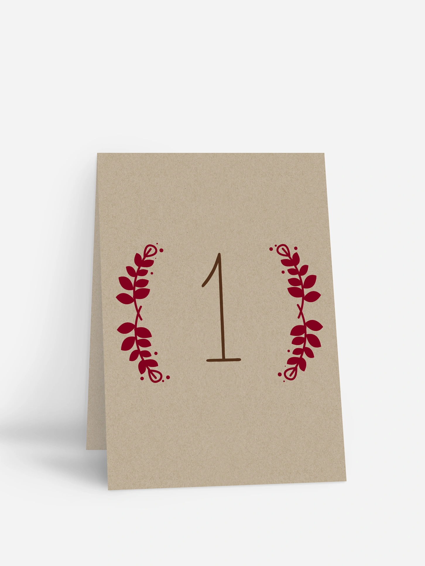 Tischnummer Rustic Love