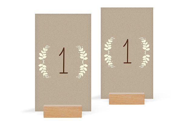 Numéro de table mariage Rustic Love