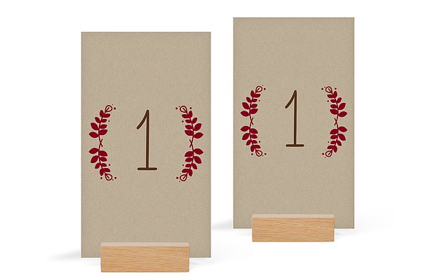 Numéro de table mariage Rustic Love