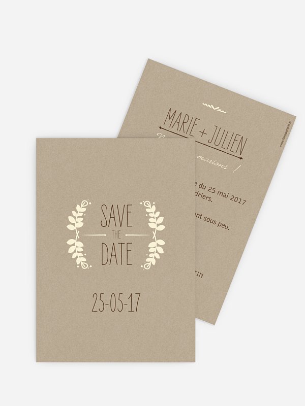 Save the date Rustic Love