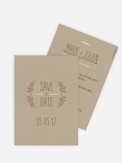 Save the date Rustic Love
