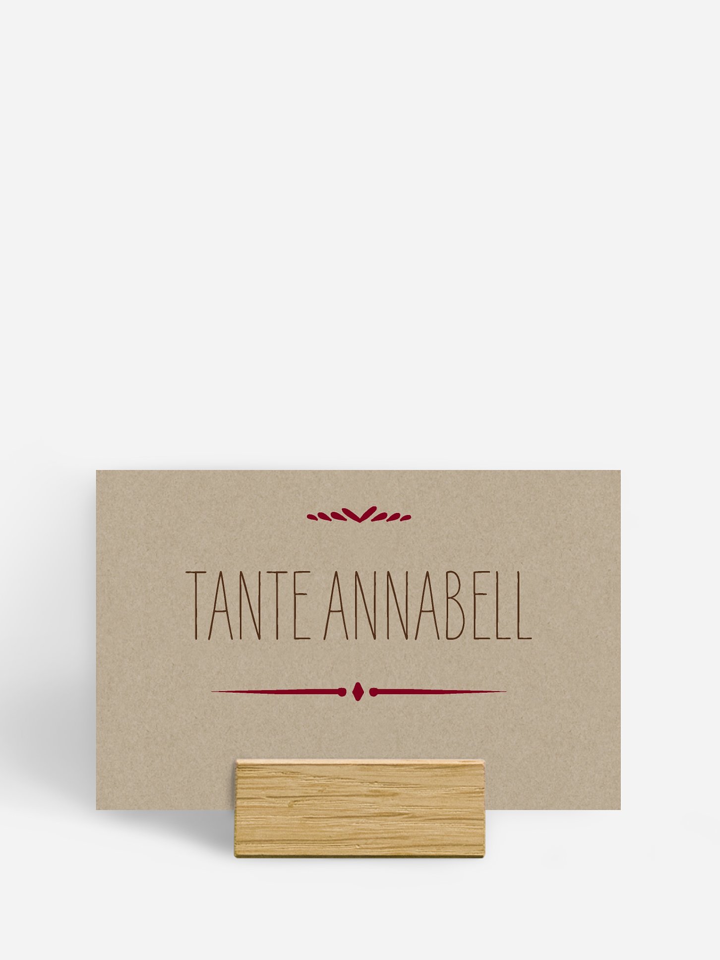 Tischkarte Hochzeit Rustic Love