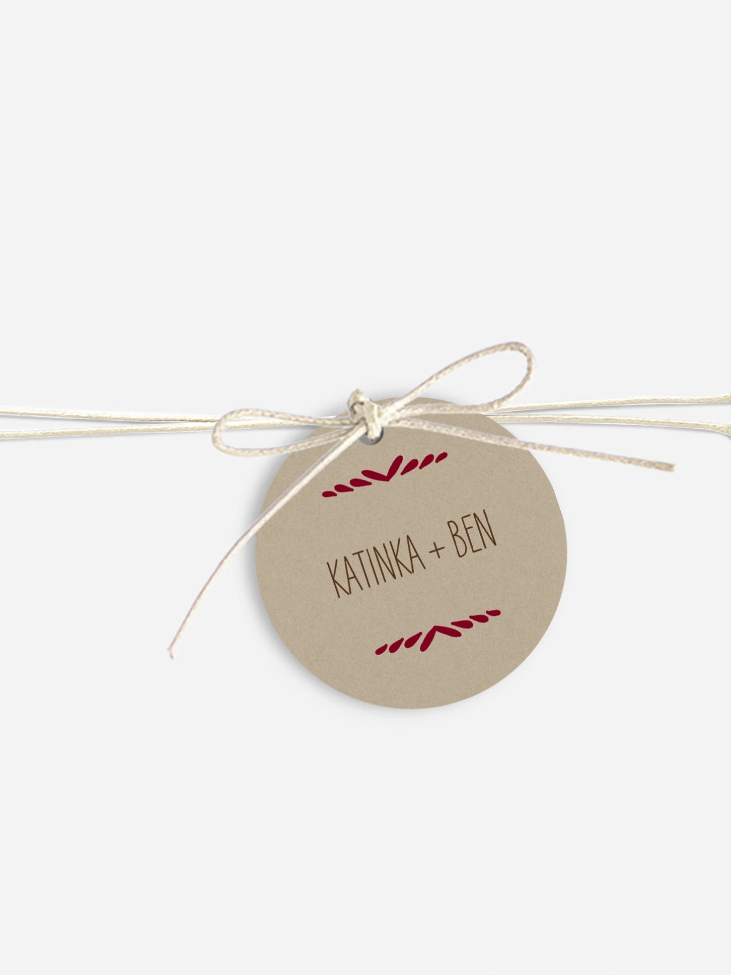 Tischkarte Hochzeit Rustic Love