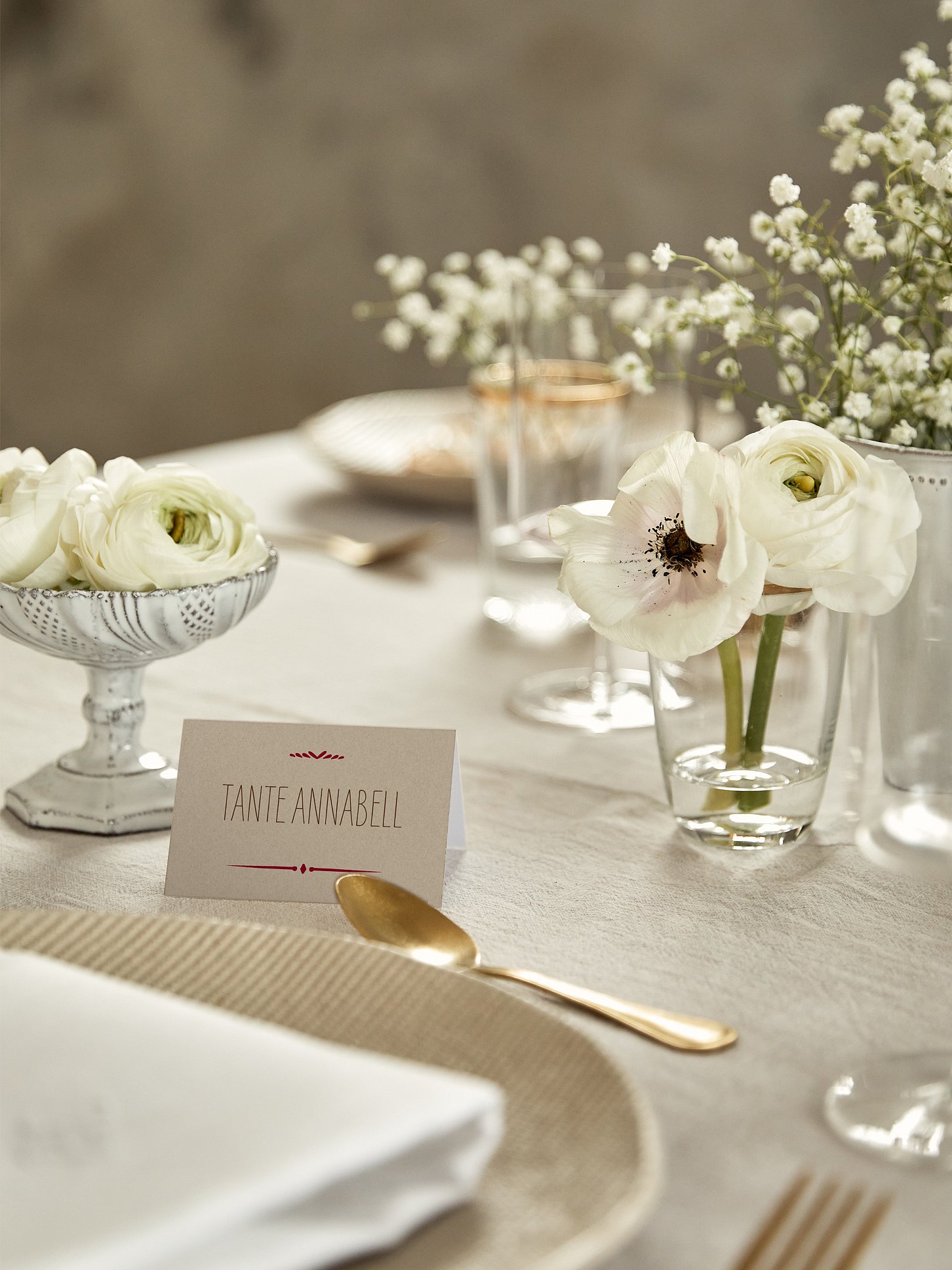 Tischkarte Hochzeit Rustic Love