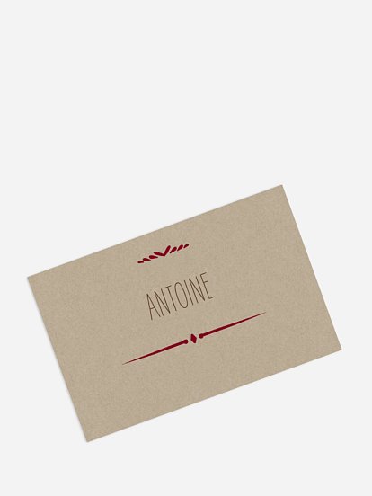 Marque-place mariage Rustic Love