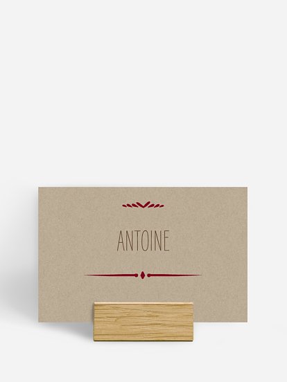Marque-place mariage Rustic Love