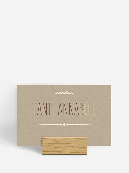 Tischkarte Hochzeit Rustic Love