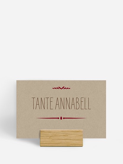 Tischkarte Hochzeit Rustic Love